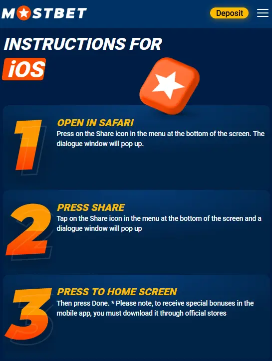 Installing the mobile application on iOS