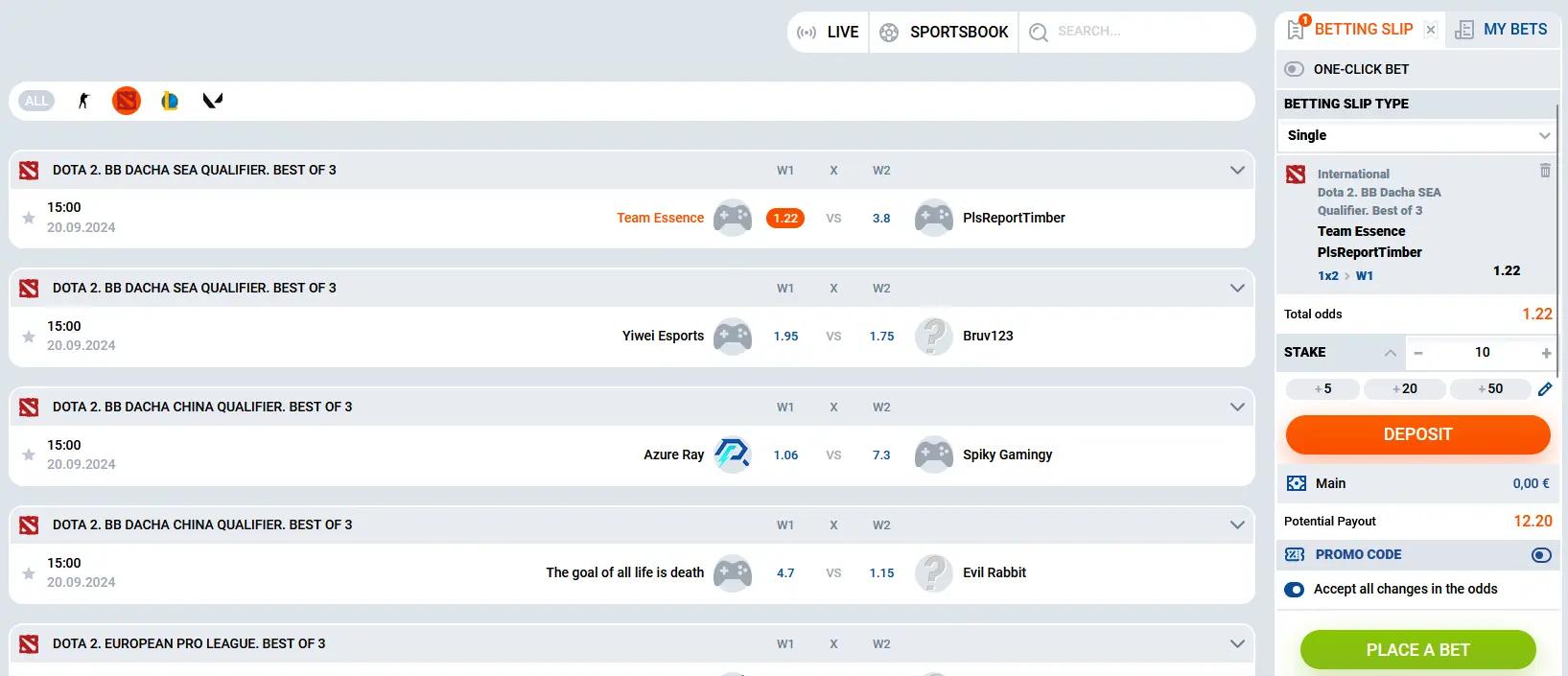 Dota 2 betting Dota 2 betting