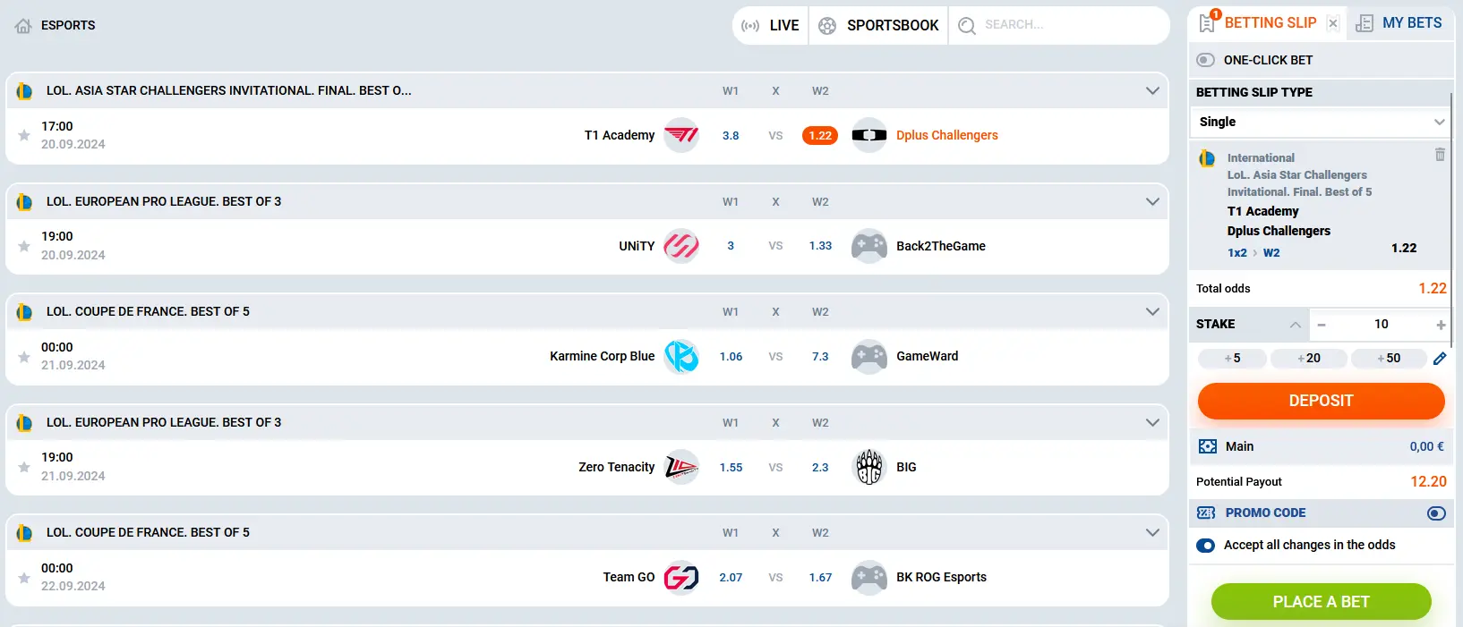 LoL betting LoL betting