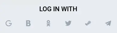Login via social networks