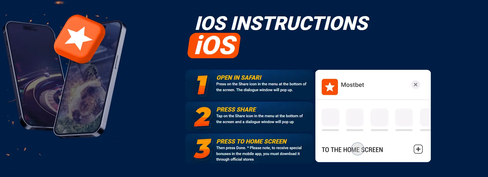 Mobile application for iOS devices